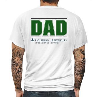 Columbia University Proud Dad Parents Day 2020 Mens Back Print T-shirt | Favorety