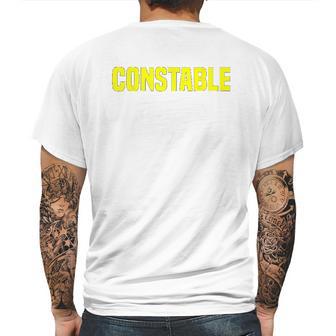 Constable Office Police Department Mens Back Print T-shirt | Favorety AU