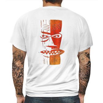 Cool Retro Island Polynesian Tiki Head Mens Back Print T-shirt | Favorety UK