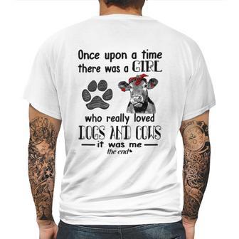 Cow Once Upon A Time Mens Back Print T-shirt | Favorety CA