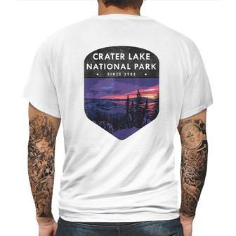 Crater Lake National Park Hiking Wanderlust Mens Back Print T-shirt | Favorety