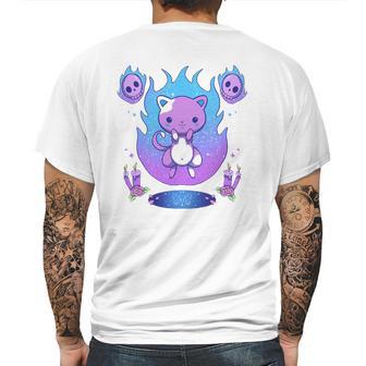 Creepy Kawaii Pastel Goth Cat Kawaii Clothes Mall Goth Mens Back Print T-shirt | Favorety