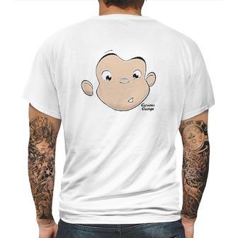 Curious George Face Mens Back Print T-shirt | Favorety UK