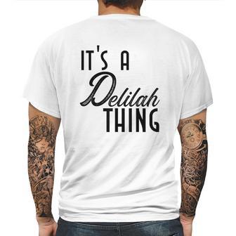 Cute Worlds Best Delilah Ever Mens Back Print T-shirt | Favorety DE