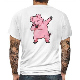 Dabbing Pig Funny Piggy Farm Farmer Pig Dab Dance Mens Back Print T-shirt | Favorety CA