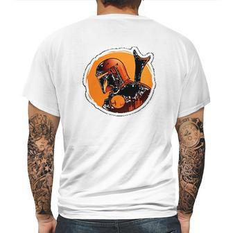 Dadalorian Mandalorian Design Dad Birthday Gifts Mens Back Print T-shirt | Favorety DE