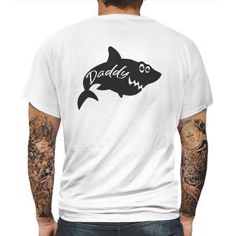 Daddy Shark Cute Funny Family Ocean Beach Summer Vacation Mens Back Print T-shirt | Favorety UK