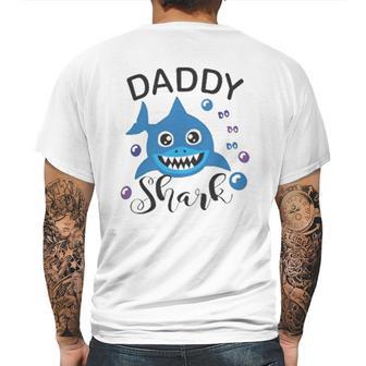 Daddy Shark Doo Doo Cute Funny Family Cool Fathers Day Gift Mens Back Print T-shirt | Favorety DE