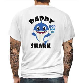 Daddy Shark Gift For Dad Shark Baby Cute Mens Back Print T-shirt | Favorety AU