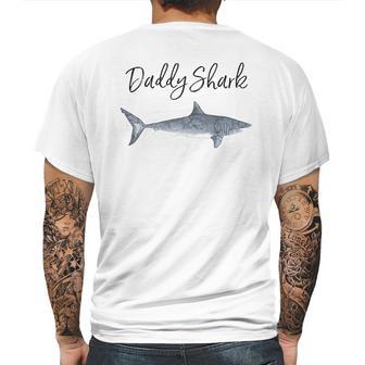 Daddy Shark Gift New Dad Birthday Gifts Mens Back Print T-shirt | Favorety AU