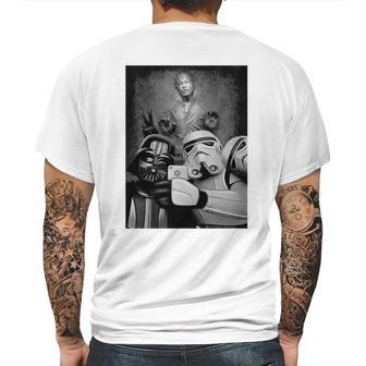 Darth Vader And Stormtrooper Selfie With Han Solo In Carbonite Tshirt Mens Back Print T-shirt | Favorety AU