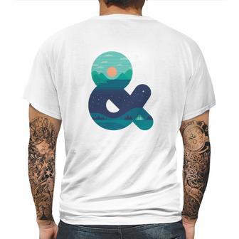 Day &Ampamp Night Mens Back Print T-shirt | Favorety