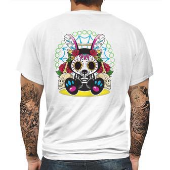 Day Of The Dead Dia De Los Muertos Bunny Sugar Skull Mens Back Print T-shirt | Favorety CA