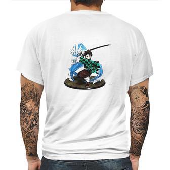 Demon Slayer Aqua Mens Back Print T-shirt | Favorety DE