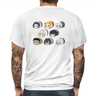 Demon Slayer Cute Worms Mens Back Print T-shirt | Favorety CA