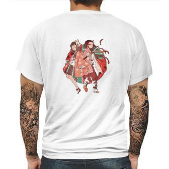 Demon Slayer Kawaii Mens Back Print T-shirt | Favorety
