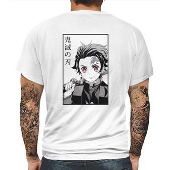 Demon Slayer Tanjiro Kamado And Nezuko Kamado Mens Back Print T-shirt | Favorety