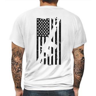 Dion Wear Ar15 American Flag M4 Mens Back Print T-shirt | Favorety DE