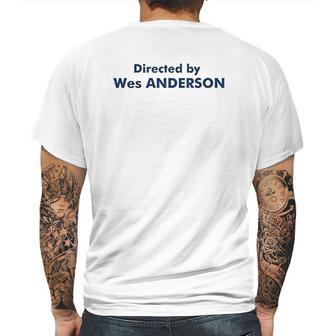 Directed By Wes Anderson Mens Back Print T-shirt | Favorety DE