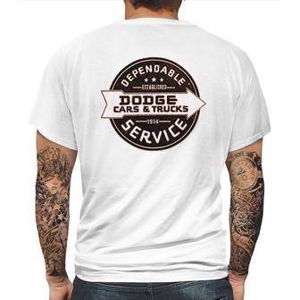 Dodge Cars Trucks Dependable Service Mens Back Print T-shirt | Favorety AU