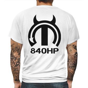 Dodge Demon 840Hp Graphic Design Printed Casual Daily Basic Mens Back Print T-shirt | Favorety