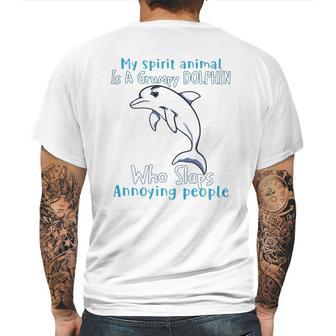 Dolphin Annoying People Dolphin Lovers Mens Back Print T-shirt | Favorety UK