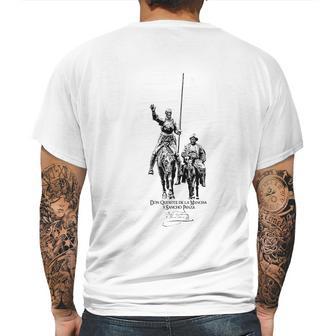 Don Quixote De La Mancha Y Sancho Mens Back Print T-shirt | Favorety AU