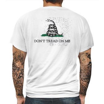 Dont Tread On Me Gadsden Flag Rattlesnake Usa Revolution Mens Back Print T-shirt | Favorety