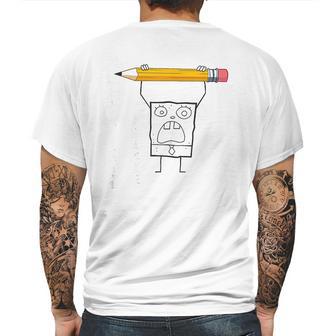 Doodlebob Pencil Rage Mens Back Print T-shirt | Favorety UK