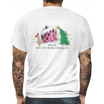 Dr Seuss Cindy-Lou Who House T-Shirt Mens Back Print T-shirt | Favorety CA