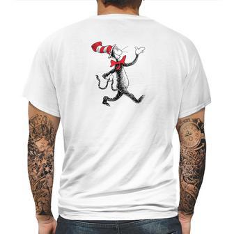 Dr Seuss Strolling Cat Mens Back Print T-shirt | Favorety CA