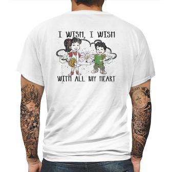 Dragon Tales I Wish Quote Mens Back Print T-shirt | Favorety UK