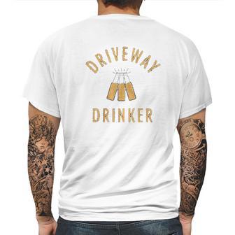 Mens Driveway Social Distancing Mens Back Print T-shirt | Favorety UK