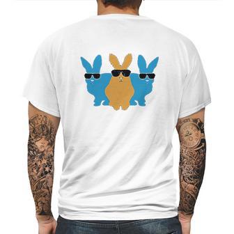 Easter Bunny Hip Trio Bunnies Funny Gift For Easter Kids Mens Back Print T-shirt | Favorety