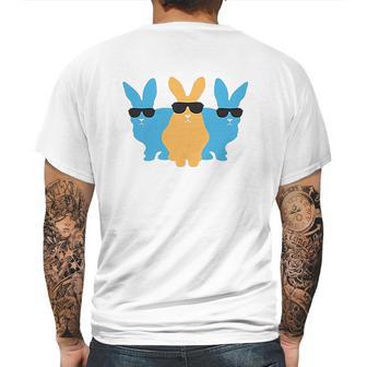 Easter For Men Hip Trio Bunnies Funny Graphic Hipster Easter Bunny Mens Back Print T-shirt | Favorety AU