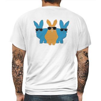 Easter For Men Hip Trio Bunnies Funny Graphic Hipster Easter Bunny Mens Back Print T-shirt | Favorety DE