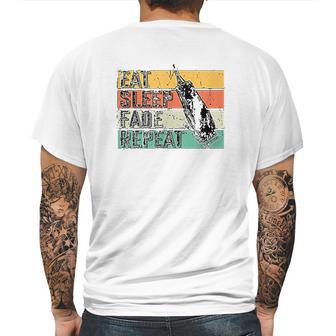 Eat Sleep Fade Repeat Barber Gift Hairstylist Barber Mens Back Print T-shirt | Favorety UK