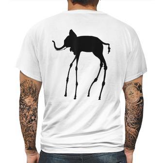 The Elephant By Dali Mens Back Print T-shirt | Favorety