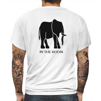 Elephant In The Room Funny Mens Back Print T-shirt | Favorety CA