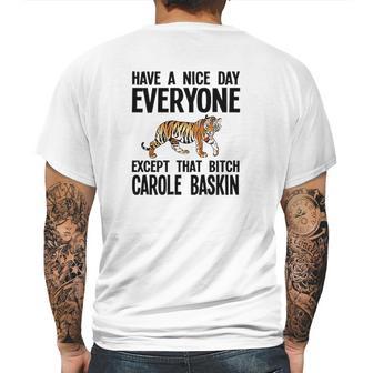 Except Carole Ringer Mens Back Print T-shirt | Favorety