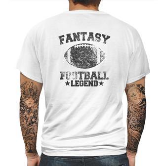 Fantasy Football Legend Funny Season Novelty Graphic Dad Gameday Mens Back Print T-shirt | Favorety DE