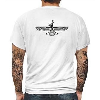 Faravahar Symbol Higher Spirit Zarathustra Mens Back Print T-shirt | Favorety DE