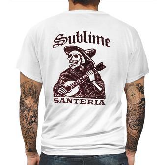 Fea Sublime Santeria Skeleton Mens Back Print T-shirt | Favorety AU