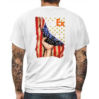 Fedex And American Flag Independence Day Mens Back Print T-shirt | Favorety DE