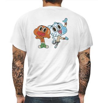 Fifth Sun Girls The Amazing World Of Gumball Darwin And Gumball Grin Mens Back Print T-shirt | Favorety UK