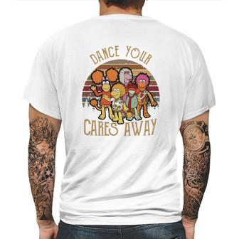 Fraggle Rock Dance Your Cares Away Sunset Mens Back Print T-shirt | Favorety