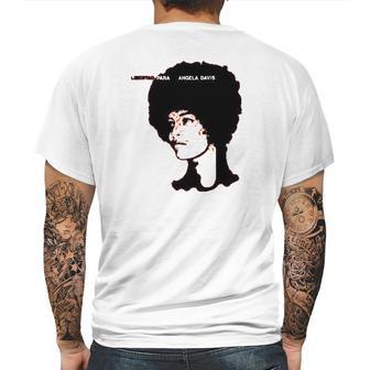 Free Angela Davis Libertad Mens Back Print T-shirt | Favorety