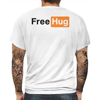 Free Hug Pornhub Logo Parody Mens Back Print T-shirt | Favorety CA