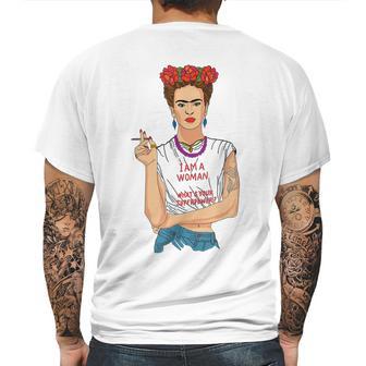 Frida Kahlo I Am A Woman Mens Back Print T-shirt | Favorety DE