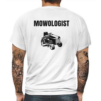 Funny Lawnmower Mowologist Landscaper Mens Back Print T-shirt | Favorety UK